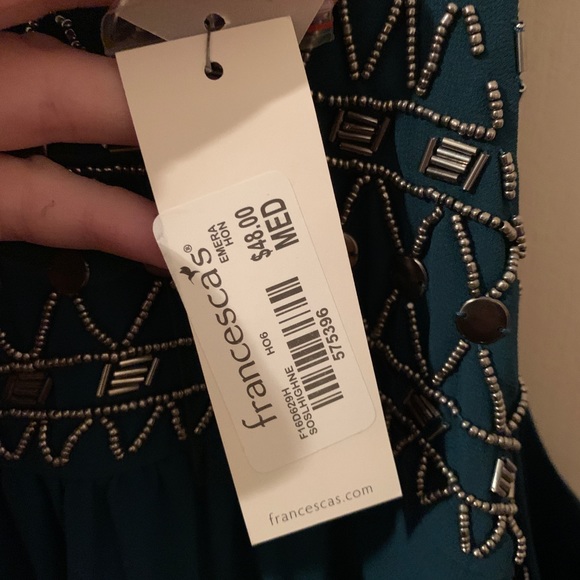 Green Dress with silver beading- New with tags - Picture 3 of 3